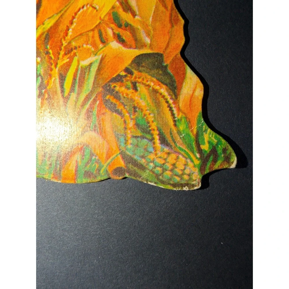 VTG Dennison Thanksgiving Die Cut Decorations  Multicolor Holiday Decor 4pc
